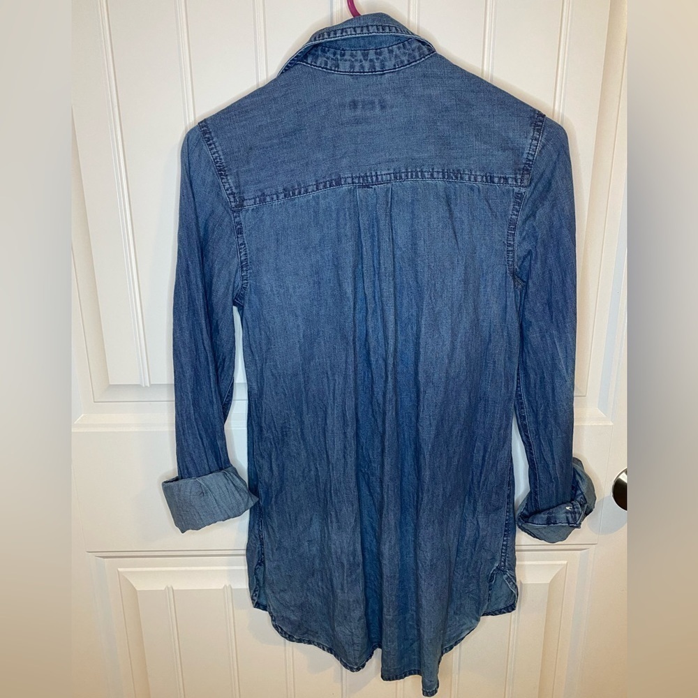 Merona Denim 3/4 sleeve oversized top - Picture 7 of 7